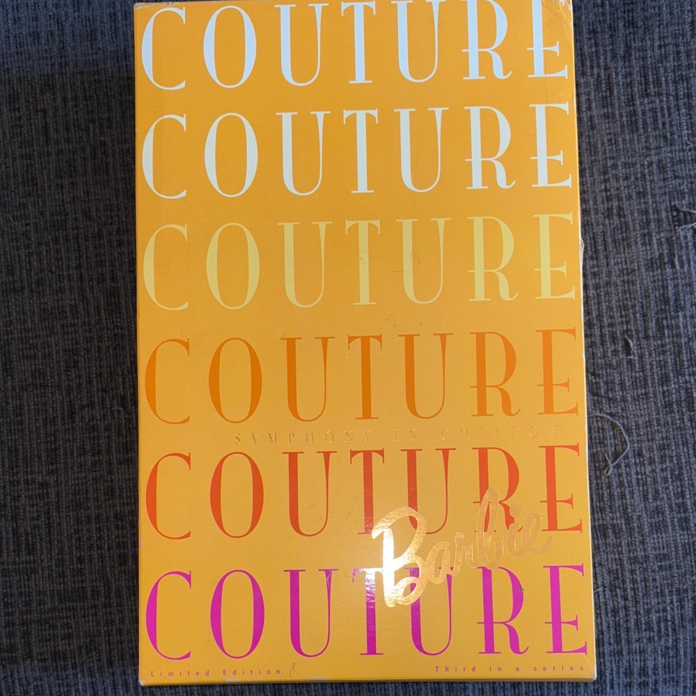 Barbie Couture Box in Orange and Gold